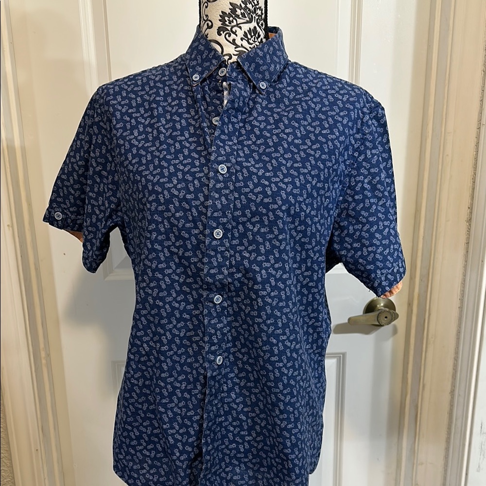 Marti Kat Short Sleeve Shirt Sz M